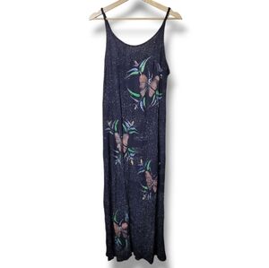 Pineapple Moon Butterfly Maxi Sundress One Size